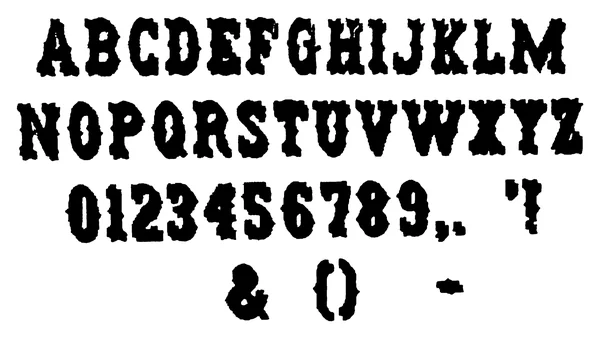 Rodeo Shadow full alphabet sample