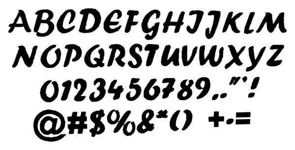 Sm Forte full alphabet sample