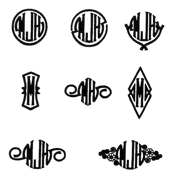 3-Letter Seal stitched embroidery sample