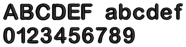 Arial Rounded lettering sample: ABCDEF abcdef 0123456789