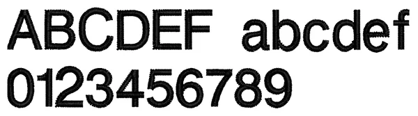 Helvetica Small lettering sample: ABCDEF abcdef 0123456789