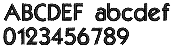 Kabel lettering sample: ABCDEF abcdef 0123456789