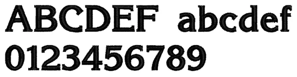 Krone lettering sample: ABCDEF abcdef 0123456789