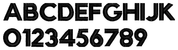 Micro Block lettering sample: ABCDEF abcdef 0123456789