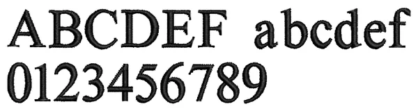 Times Small lettering sample: ABCDEF abcdef 0123456789